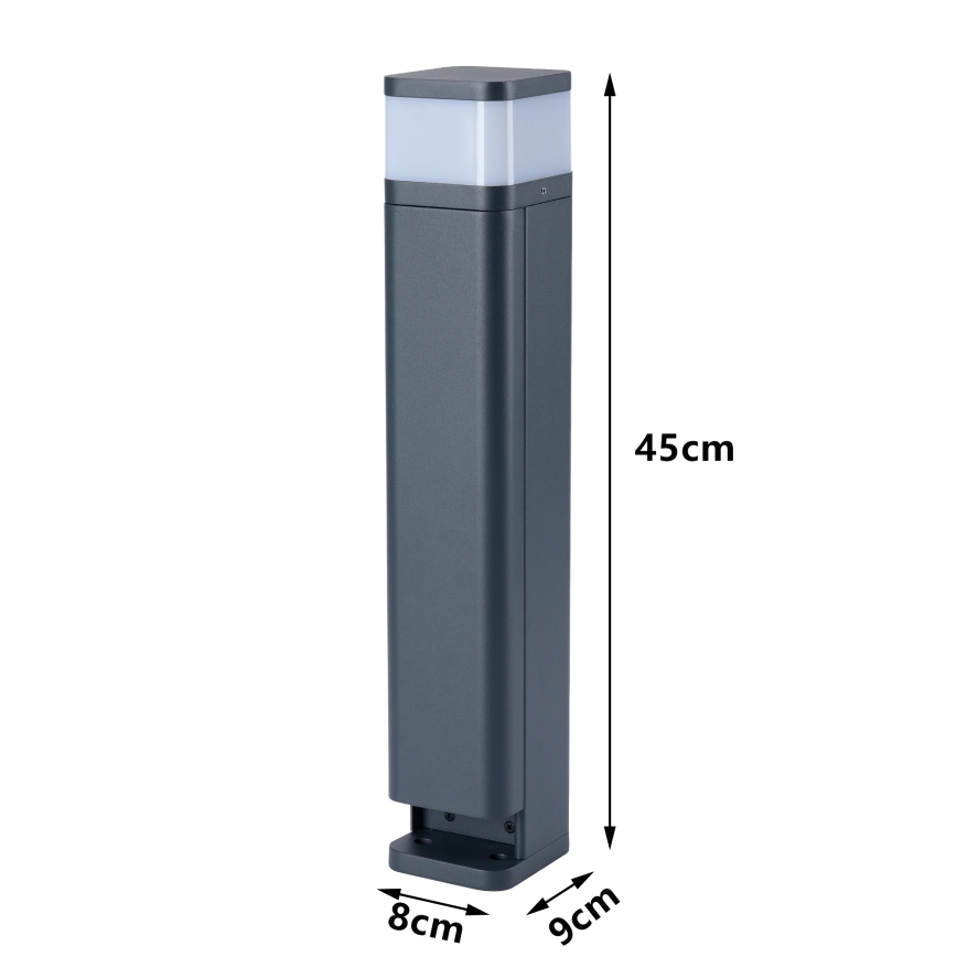 Brilagi - Външна лампа PILLAR с 2 SCHUKO контакта, 1xG9/11W/230V, IP44, антрацит