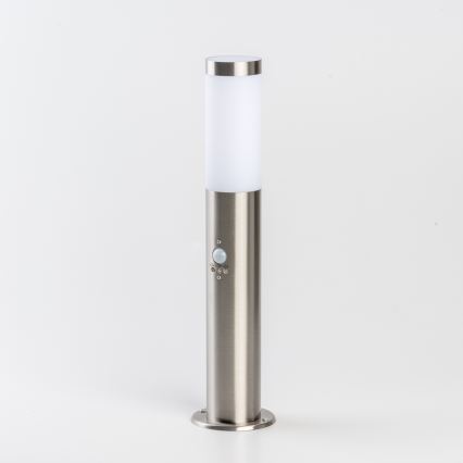 BRILAGI - Външна лампа със сензор за движение ELIA 1xE27/20W/230V IP44 50 см матов хром