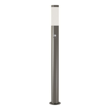 Brilagi - Външна лампа с датчик за движение ELIA 1xE27/20W/230V IP44 100 cm матов хром