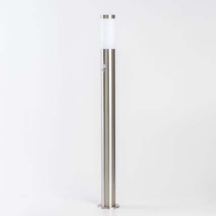 BRILAGI - Външна лампа с датчик за движение ELIA 1xE27/20W/230V IP44 100 cm матов хром