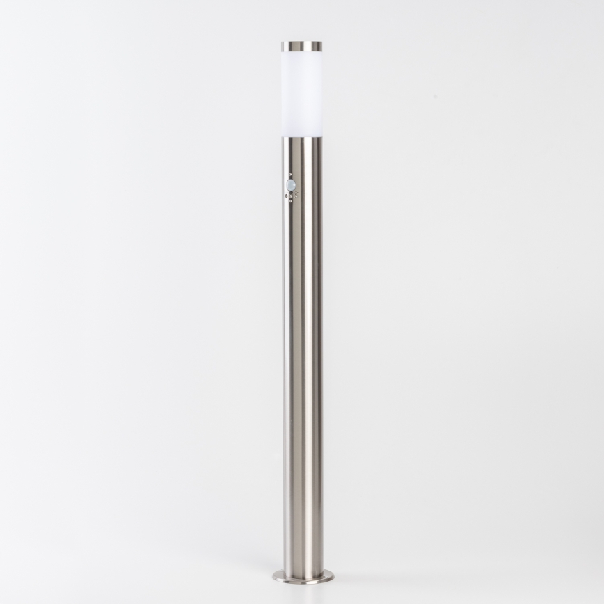 BRILAGI - Външна лампа с датчик за движение ELIA 1xE27/20W/230V IP44 100 cm матов хром
