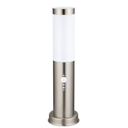 Brilagi - Външна лампа със сензор NOVA 1xE27/15W/230V 40 cm IP44 матов хром