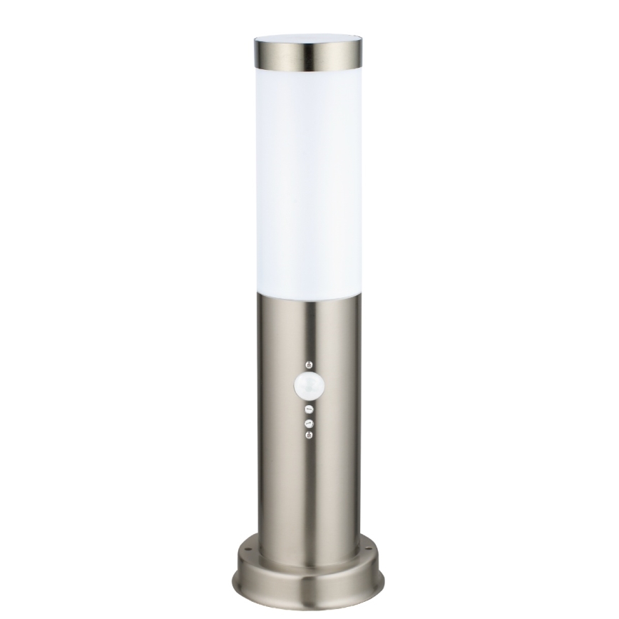 Brilagi - Външна лампа със сензор NOVA 1xE27/15W/230V 40 cm IP44 матов хром