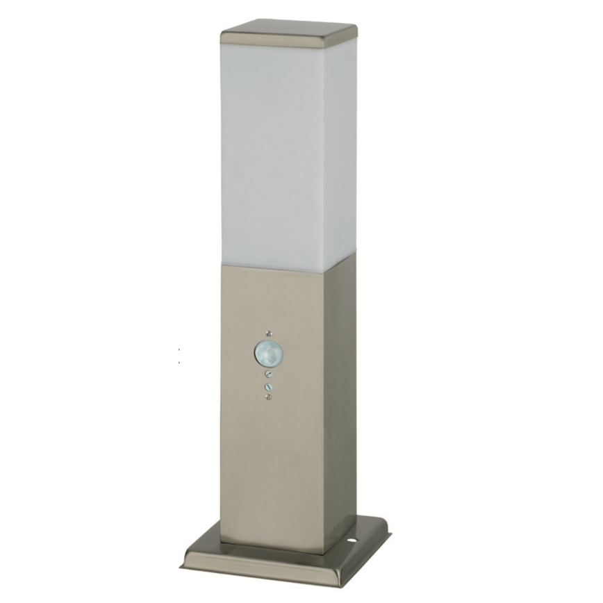 Brilagi - Външна лампа със сензор NOVA, 1xE27/15W/230V, 40 см, IP44, матов хром
