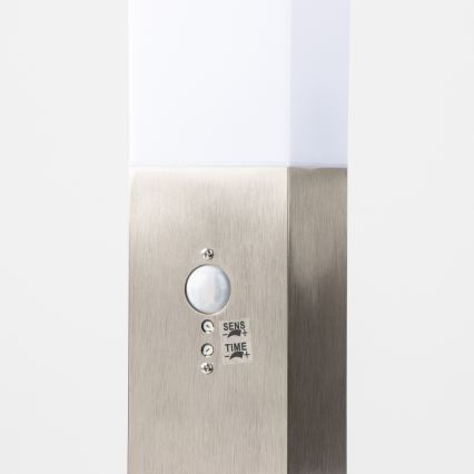 Brilagi - Външна лампа със сензор NOVA, 1xE27/15W/230V, 40 см, IP44, матов хром