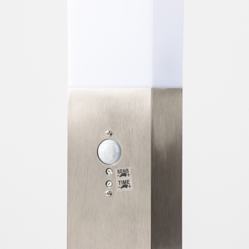 Brilagi - Външна лампа със сензор NOVA, 1xE27/15W/230V, 40 см, IP44, матов хром