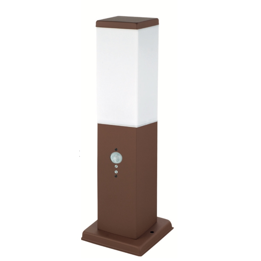 Brilagi - Външна лампа със сензор NOVA 1xE27/15W/230V 40 см IP44 кафява