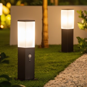 Brilagi - Външна лампа със сензор за движение NOVA 1xE27/15W/230V 40 cm IP44 черна