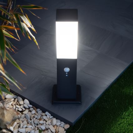 Brilagi - Външна лампа със сензор за движение NOVA 1xE27/15W/230V 40 cm IP44 черна