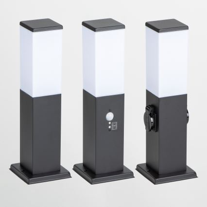 Brilagi - Външна лампа със сензор за движение NOVA 1xE27/15W/230V 40 cm IP44 черна