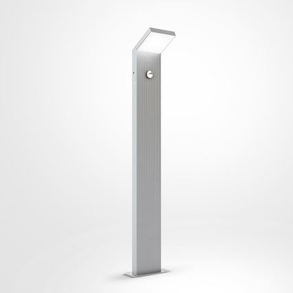 Brilagi - LED външна лампа със сензор RIANO LED/8W/230V сребриста IP65