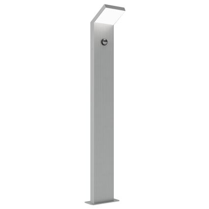Brilagi - LED външна лампа със сензор RIANO LED/8W/230V сребриста IP65