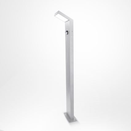 Brilagi - LED външна лампа със сензор RIANO LED/8W/230V сребриста IP65