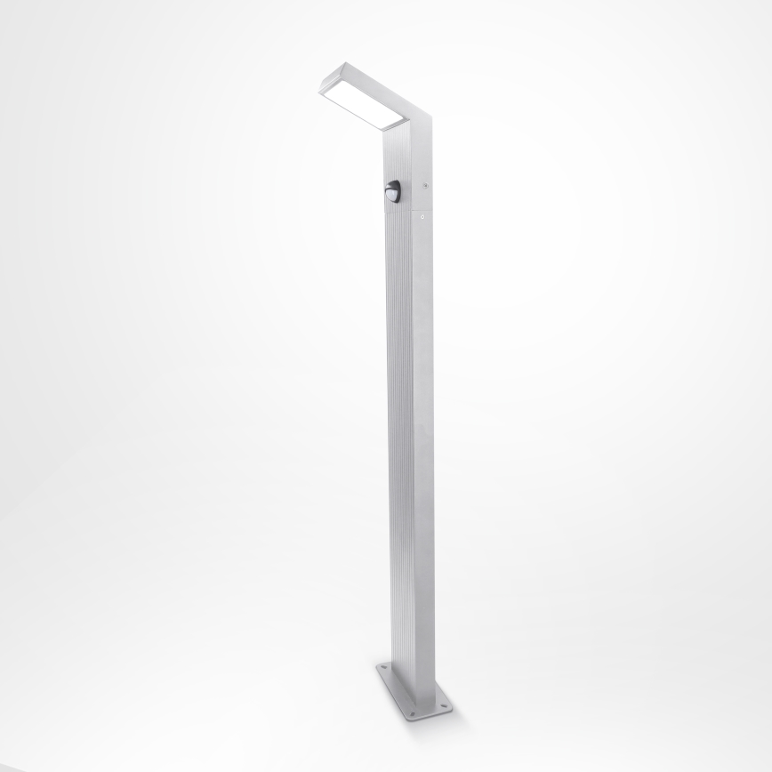 Brilagi - LED външна лампа със сензор RIANO LED/8W/230V сребриста IP65