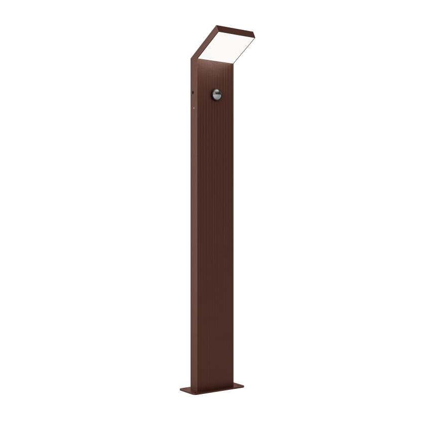 Brilagi - Външна LED лампа със сензор RIANO LED/8W/230V кафява IP65 80 cm