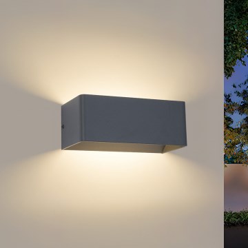 Brilagi - Външна LED настенна лампа DONNANI LED/7W/230V 20 cm антрацит IP44