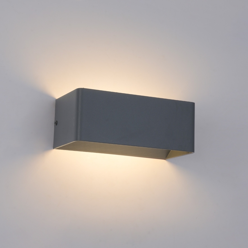 Brilagi - Външна LED настенна лампа DONNANI LED/7W/230V 20 cm антрацит IP44