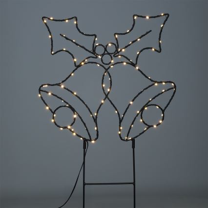 Brilagi - Външна LED коледна украса LED/3xAA IP44 55x32 cm звънчета