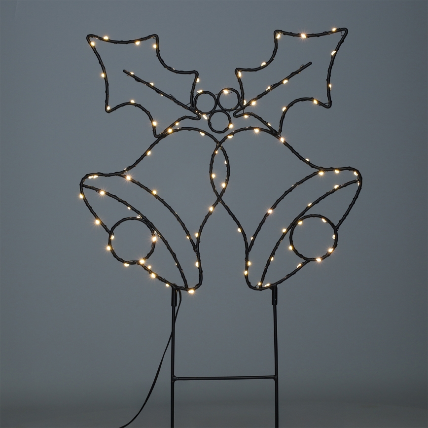 Brilagi - Външна LED коледна украса LED/3xAA IP44 55x32 cm звънчета