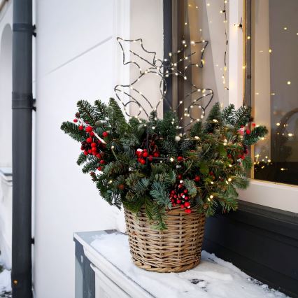 Brilagi - Външна LED коледна украса LED/3xAA IP44 55x32 cm звънчета