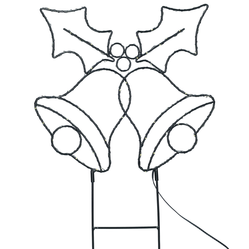 Brilagi - Външна LED коледна украса LED/3xAA IP44 55x32 cm звънчета