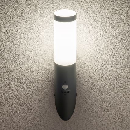 BRILAGI - Външна стенна лампа ELIA със сензор за движение 1xE27/20W/230V IP44 антрацит