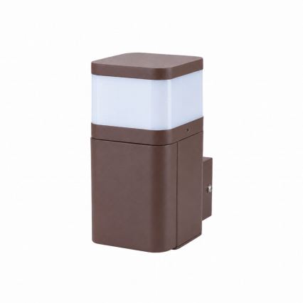 BRILAGI - Външна стенна лампа със SCHUKO контакт PILLAR 1xG9/11W/230V IP44 кафява