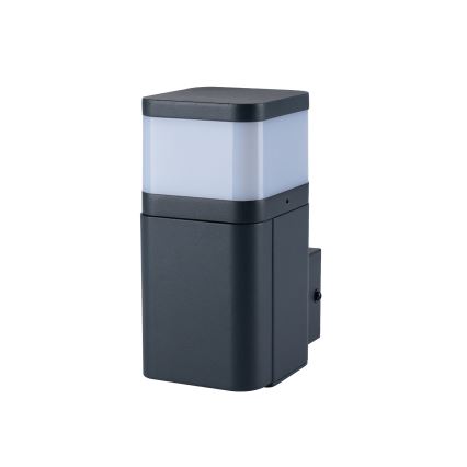 Brilagi - Външна стенна лампа с вграден контакт SCHUKO PILLAR 1xG9/11W/230V IP44 антрацит