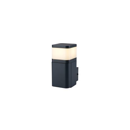 Brilagi - Външна стенна лампа с вграден контакт SCHUKO PILLAR 1xG9/11W/230V IP44 антрацит