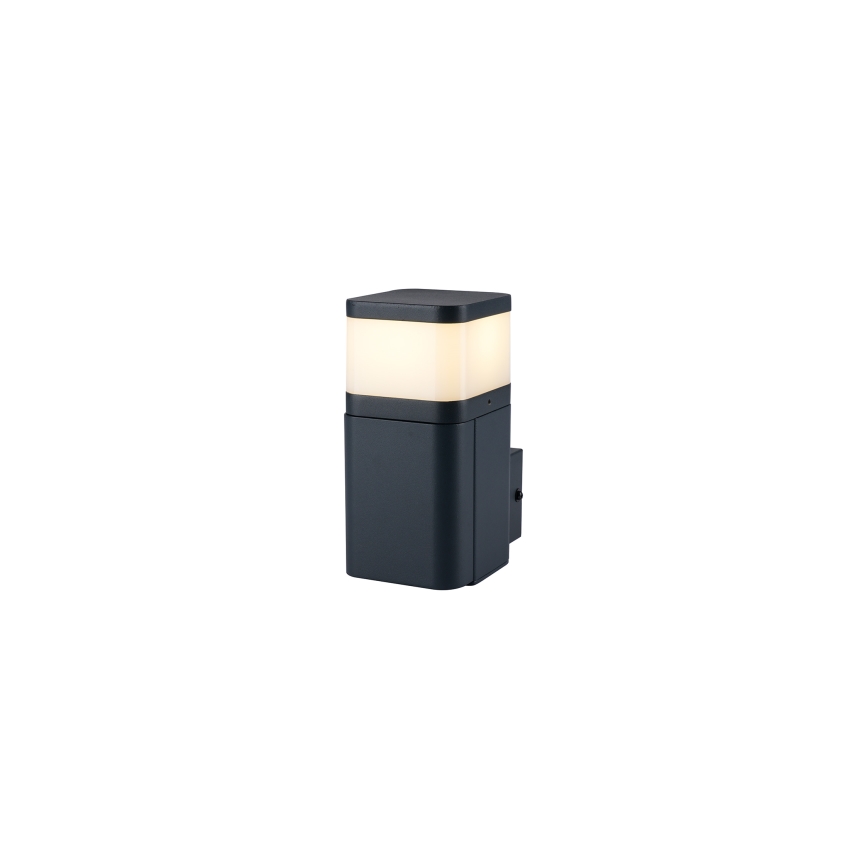 Brilagi - Външна стенна лампа с вграден контакт SCHUKO PILLAR 1xG9/11W/230V IP44 антрацит