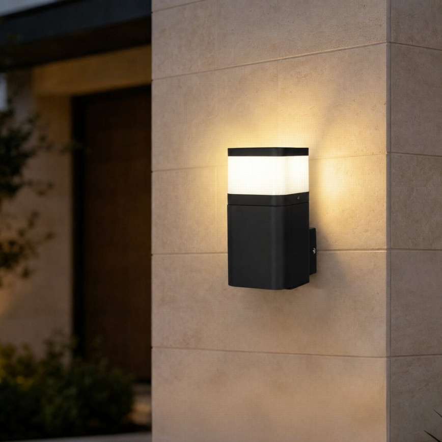 BRILAGI - Външна стенна лампа с контакт SCHUKO PILLAR 1xG9/11W/230V IP44 черна