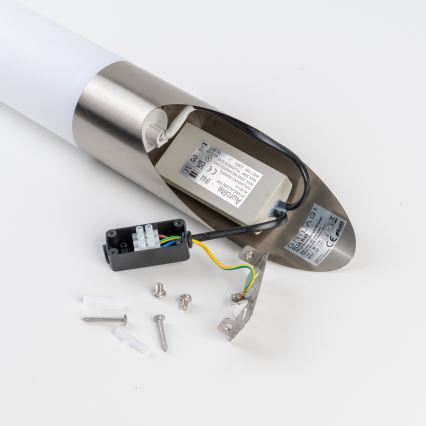 BRILAGI - Външна стенна лампа със сензор ELIA 1xE27/20W/230V IP44 матов хром