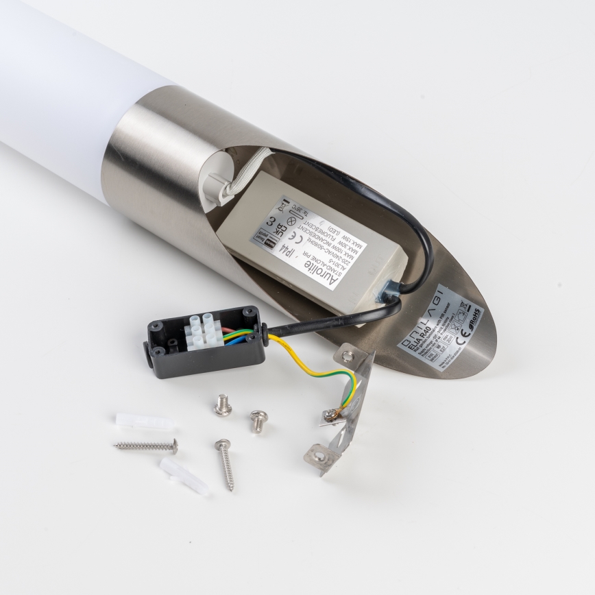 BRILAGI - Външна стенна лампа със сензор ELIA 1xE27/20W/230V IP44 матов хром