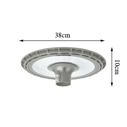BRILAGI - LED външна улична лампа с 3-метров стълб URBANSPARK LED/120W/230V сива IP65