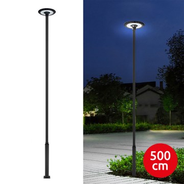 Brilagi - Външна улична LED лампа със стълб 5 m URBANSPARK LED/120W/230V черна IP65