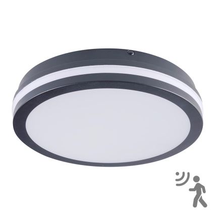 BRILAGI - LED външно осветително тяло с датчик BENE LED/24W/230V Ø 26 см антрацит IP54