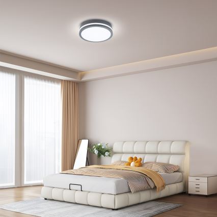 BRILAGI - LED външно осветително тяло с датчик BENE LED/24W/230V Ø 26 см антрацит IP54