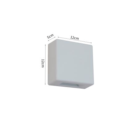 Brilagi - Външно стенно LED осветително тяло DOUBLERAY LED/6W/230V бяло IP54