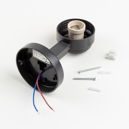 BRILAGI - Външно стенно осветително тяло HARBOR 1xE27/40W/230V IP33 антрацит/прозрачно