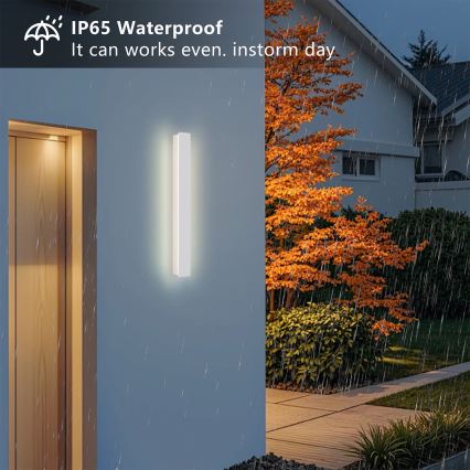 Brilagi - LED външен стенен осветител LINEAR LED/12W/230V 3000K IP65 50 см бял CRI 90