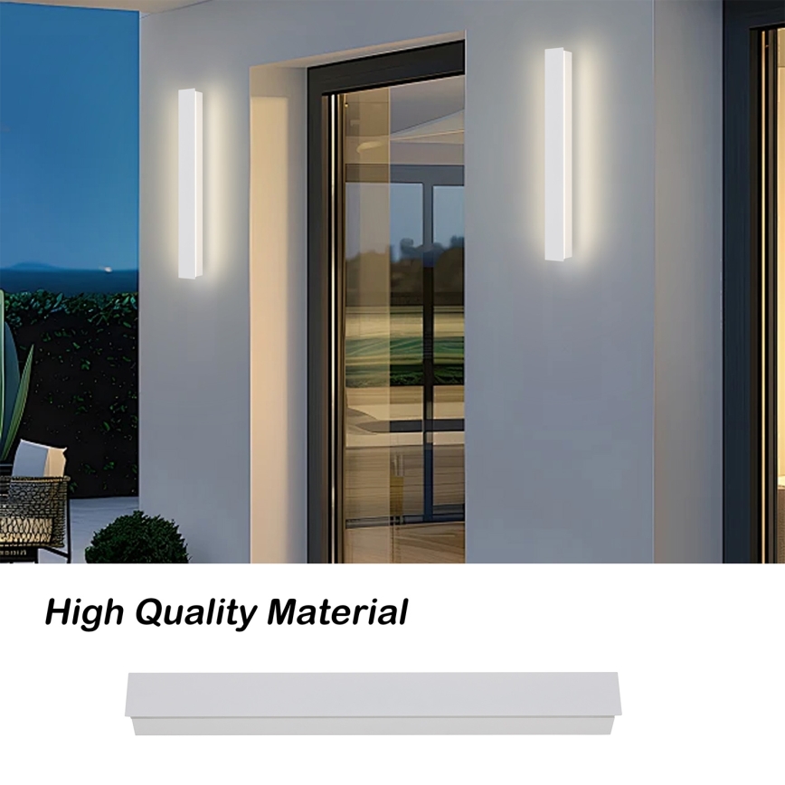 Brilagi - LED външен стенен осветител LINEAR LED/12W/230V 3000K IP65 50 см бял CRI 90