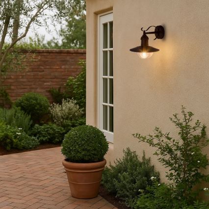 Brilagi - Външно стенно осветително тяло MOLDE 1xE27/60W/230V IP44 черно