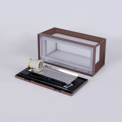 Brilagi - Външно стенно осветително тяло PARKER 1xE27/60W/230V кафяво IP44