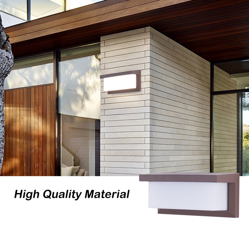 Brilagi - Външно стеново осветително тяло BRICKY 1xE27/60W/230V кафяво IP54