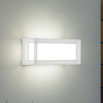 Brilagi - Външно стеново осветително тяло PARKER 1xE27/60W/230V бяло IP44