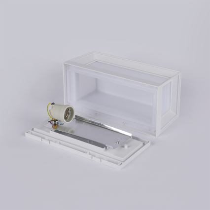 Brilagi - Външно стеново осветително тяло PARKER 1xE27/60W/230V бяло IP44