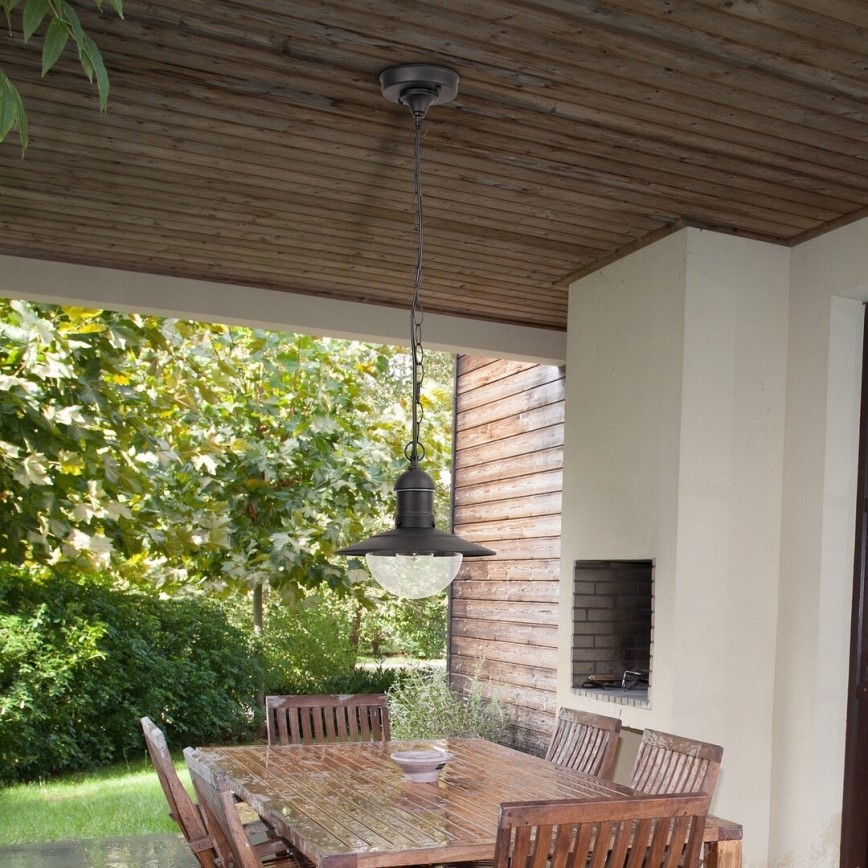 Brilagi - Външно висящо осветително тяло MOLDE 1xE27/60W IP44 черно