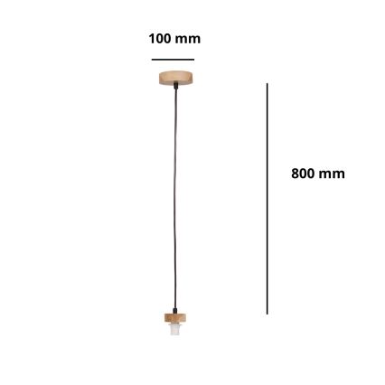 BRILAGI - Захранващ кабел PARTY 1xE14/60W/230V дъб