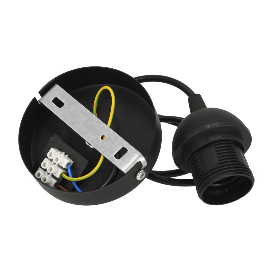 Brilagi - Захранващ кабел PARTY 1xE27/60W/230V, диаметър 10 см, черен