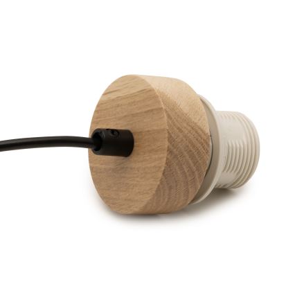 Brilagi - Захранващ кабел PARTY 1xE27/60W/230V, диаметър 10 см, дъб